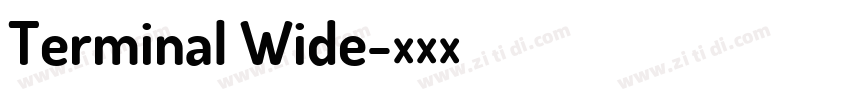 Terminal Wide字体转换